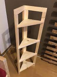 再販 おしゃれ 天然木のコーナーラック 検索 棚 角 かわいい 三角 収納 北欧 ナチュラル トイレ インテリア 収納 コーナー 家具 棚