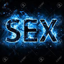 Word Sex With Blue Flame Effect Stock Photo, Picture and Royalty Free  Image. Image 97184329.
