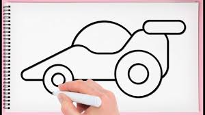 Build on these basic skills to create a realistic car that's as detailed and to take a break from realism, play around by drawing a cartoon car. How To Draw A Toy Car Step By Step For Kids Learn Drawing Very Easy And Simple Youtube