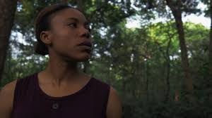 Black Young Woman Walking Woods Lost Stock Footage Video (100%  Royalty-free) 1028998118