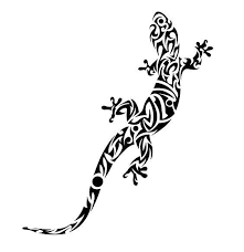 To them, the gecko has supernatural powers and is both admired and feared. Cool Tribal Lizard Tattoo Design Great Black Tribal Lizard Design Gecko Tattoo Lizard Tattoo Tattoos