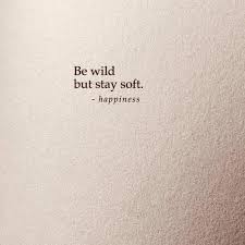 Be Wild But Stay Soft Happiness Inspirational Quotes Motivation Words Quotes Brave Quotes