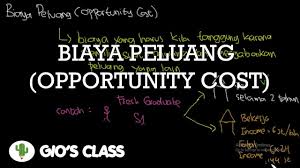 Penjelasan Tentang Biaya Peluang Opportunity Cost Youtube