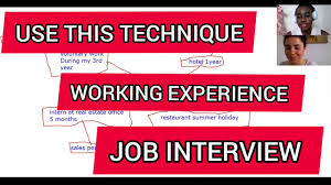 Kamu perlu tahu bahwa, biasanya perekrut melakukan ini karena mereka ingin mengetahui sejauh mana. How To Talk About Your Working Experience During A Job Interview Mind Maps Youtube