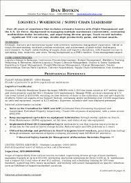 Resume Sample 17 Supply Chain Management Resume Career Resumes