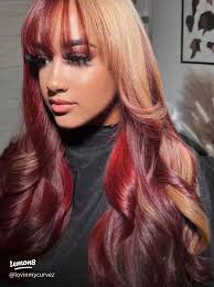 60 top Cherry Red Hair with Blonde Highlights ideas in 2025
