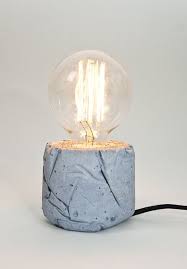 B Leuchte Kobaltblau Beton Textilkabel Von Lj Lamps Auf Dawanda Com Candeeiros Vasos Como Envelhecer Madeira