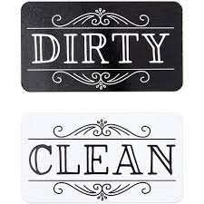 Wipe away any residue and spots that may have splashed or settled onto the interior surface of the door, its door edges, handle, or dishwasher controls with a damp. Cat Dishwasher Magnet Sign Clean Dirty Double Sided Sign Black White 3 5 X2 Target