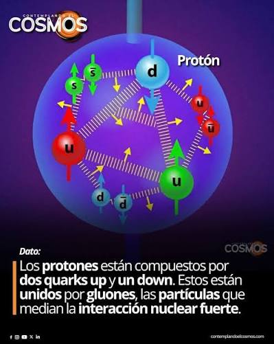 Los quarks son partículas elementales que forman los hadrones, una familia  de partículas que incluye a los protones y neutrones presentes en los  núcleos atómicos. Actualmente se consideran fundamentales, ya que no