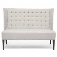 upholstered dining bench with back