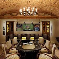 Poker Tables Design Ideas Pictures Remodel And Decor Man Cave Living Room Man Cave Design Bars For Home