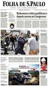 Folha de s.paulo, also known as folha de são paulo, or simply folha, is a brazilian daily newspaper founded in 1921 under the name folha da noite and published in são paulo by the folha da manhã company. Folha De S Paulo Noticias Imagens Videos E Entrevistas