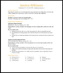 customer service representative resume