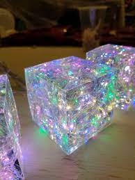 Hand Made Epoxy Resin Lamp Free Paperweight Diy Resin Crafts Diy Resin Art Resin Lamp