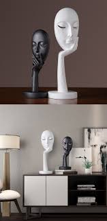 Black And White Mask Decoration Display Home Decor Accessories Home Decor Decor