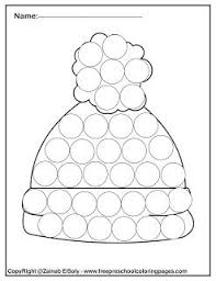 Set Of Winter Dot Marker Free Pages For Kids Dot Markers Preschool Coloring Pages Toddler Crafts