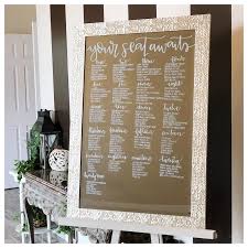 Mirror Seating Chart Hand Lettered Chicagoland Only