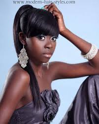 African American Black Ponytail Hairstyles With Bangs Drawstring Ponytail With Bangs Black Ponytail Hairstyles Weave Ponytails With Bangs Black Girl Ponytails