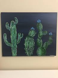 Easy watercolor ideas for beginners (7 good things to paint) — kerrie woodhouse. Easy Cactus Acrylic Painting Canvas Painting Diy Cactus Painting Acrylic Canvas