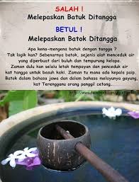 Batuk + tangga perumpamaan : Melepaskan Batok Di Tangga