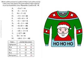 The color wheel shows the relationship between colors. Christmas Calculated Coloring Negative Numbers By Simply Effective Education