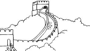 Muralla China Para Colorear