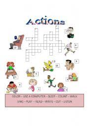 Each day the doctor is available apart with a little piece of information he may use to help make his lifestyle significantly less painful. English Worksheets Actions Crossword Puzzle