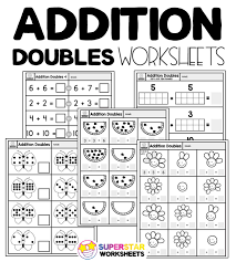 Addition Doubles Fact Worksheets Free Addition Doubles Worksheets For Students Working On Addition Math Fa In 2020 Math Facts Addition Doubles Worksheet Doubles Facts
