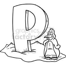 Maybe you would like to learn more about one of these? White Letter P With Penguin Clipart 373567 Graphics Factory
