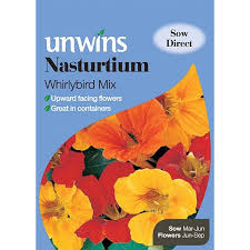 Expect germination to take a week or so. Unwins Whirlybird Mix Nasturtium Seeds