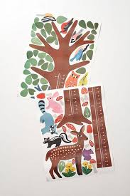 Wallies Woodland Growth Chart Anthropologie Com Woodsy