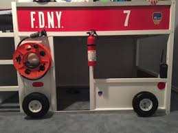 Fdny Fire Truck Bunk Bed From Ikea Kura Ikea Hackers Fire Truck Room Fire Truck Bedroom Ikea Kura