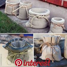 22 Idee Tutorial Per Creare Delle Fioriere Da Far Invidia A Tutti Tutte Da Copiare Basteln Pinterest Con Concrete Crafts Cement Crafts Concrete Diy
