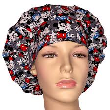 Scrub Caps Mickey & Minnie Packed Love-scrubheads-scrub Cap-scrub Hats for  Women-pediatric Scrub Hat-anesthesia Scrub Hat-mickey + Minnie