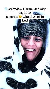 Craziness in the world. Florida snow ❄️ #crestviewflorida 21 January 2025