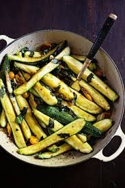 Braised Zucchini With Sun Gold Cherry Tomatoes Basil Food Veggie Dishes Vegetable Recipes