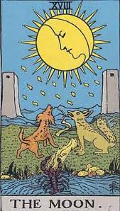 We can't fully be ourselves if we're unable to face and accept our shadows, vanderveldt says. The Moon Tarot Card Wikipedia