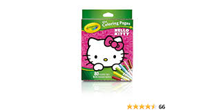 In this coloring page you will find hello kitty as an angel, a sweets seller, a ballerina, and more! Amazon Com Crayola Hello Kitty Mini Coloring Pages Markers 86 Piece Set Art Gift For Kids 3 Up Washable Non Toxic Markers Mini Coloring Book Pages Feature Favorite Hello Kitty Characters Great