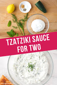 Tzatziki Sauce For Two Easy Small Batch Recipe Recipe In 2020 Recipes With Dried Herbs Tzatziki Sauce Tzatziki Recipes