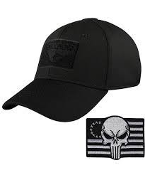 Condor Tactical Flex Cap With Punisher Morale Patch Bundle Black Cu12mah0ii2 Hats For Men Condor Tactical Mens Hats Fashion