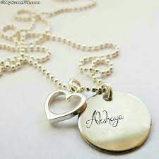 Pin By Latha Packirisamy On My Name Pix Name Necklace Name Jewelry Name Pictures White cat with hearts eyes on a transparent background. pinterest