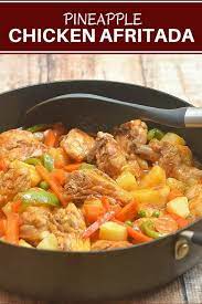 Pineapple Chicken Afritada Recipe Chicken Afritada Recipe Easy Chicken Recipes Chicken Recipes