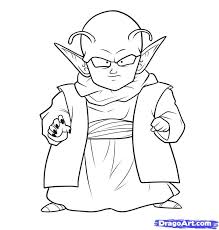 How To Draw Dende Step By Step Dragon Ball Z Characters Anime Coloring Home