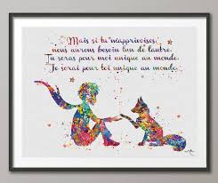 Le Petit Prince Film En Francais Avec Sous Titres El Pequeno Principe Frances Francais Quote Le Petit Por Cocomilla Little Prince Quotes Watercolor Fox Little Prince Tattoo