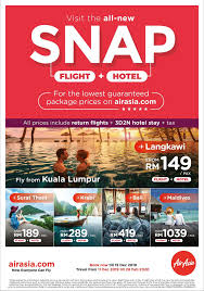 The airport has one terminal serving both domestic and international flights and transports more than 4 million passengers in 2018. Airasia Com Offers Best Value For Money Flight Hotel Packages With Snap Airasia Newsroom