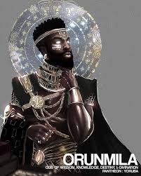 All Black Art On Instagram Orunmila Yoruba God Of Wisdom Knowledge Destiny Divination Art By Crpompe In 2020 African Mythology African Goddess Black God