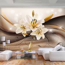 Vlies Fototapete Blumen Abstrakt Lilien Tapete Wandbilder Xxl Wohnzimmer 052 In 2020 Fototapete Blumen Tapeten Wandbilder Und Fototapete