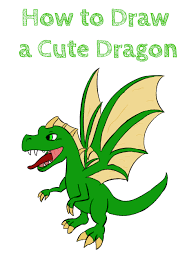 My previous one was only the head, so i thought i'd do another one, only this time the whole body as well!. How To Draw A Cute Dragon How To Draw Easy