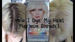 The icy undertone creates a mesmerizing look. Updated How I Dye My Hair Platinum Blonde Youtube