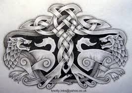 Celtic tattoo designs come in. Celtic Knot Tattoo Design With Wolves And Snake